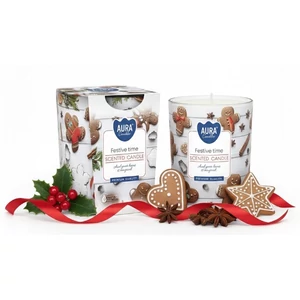 Aura candler - Illatgyertya egyszerű üvegben, mintával (Örömidő) 100g Aura candler - Illatgyertya egyszerű üvegben, mintával (Örömidő) 100g