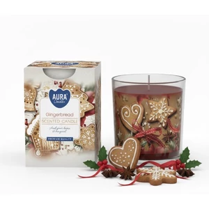 Aura candler - Illatgyertya egyszerű üvegben, mintával (Mézeskalács) 100g Aura candler - Illatgyertya egyszerű üvegben, mintával (Mézeskalács) 100g