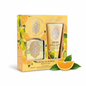 Nesti Dante - Mario Fissi kézápoló ajándékcsomag Boboli Citrus - kézkrém 75 ml + szappan 106 gr