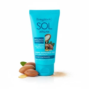 Bottega Verde - SOL Argan - Napozás utáni arckrém - öregedésgátló és tápláló - argánolajjal és növényi kollagénnel (50 ml) - minden bőrtípusra