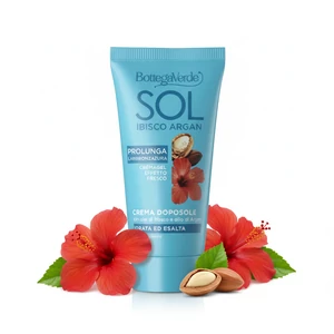 Bottega Verde - SOL Ibisco Argan - Napozás utáni testápoló - frissít és hidratál - (Minisize) - Könnyű textúra - Gyorsan felszívódó 50 ml