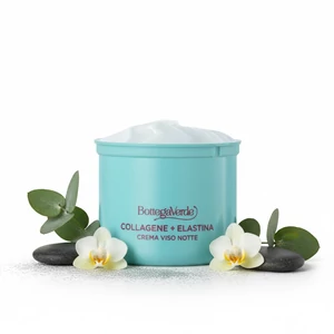 Bottega Verde - Collagene+Elastina - Éjszakai arckrém (50 ml) - minden bőrtípusra - utántöltő tégely