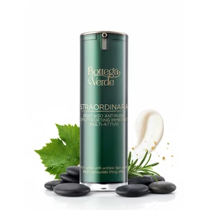 Bottega Verde - Straordinaria - Ránctalanító arcszérum az azonnali lifting hatásért. Volunage, MAXnolia és SESAFLASH (25 ml) multiaktív, feltöltő és hidratáló, védőhatást biztosító