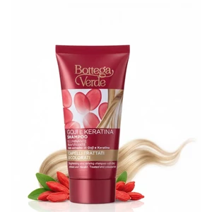 Bottega Verde - Goji e Keratina - Sampon - Goji bogyó kivonattal és keratinnal (Mini - 40 ml) - kezelt és festett haj
