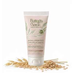 Bottega Verde - Avena e Prebiotico - Arckrém - fokozza a bőr természetes védekezőképességét - védő, nyugtató, hidratáló - Tenuta Massaini zabtejjel és Biolin Prebiotic (50 ml) - minden bőrtípusra