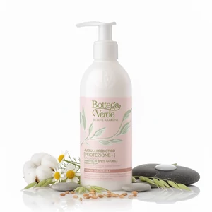 Bottega Verde - Avena e Prebiotico - Folyékony szappan - óvja a bőr természetes védekezőképességét - enyhe, védő, puhító - Tenuta Massaini zabtej és Biolin Prebiotic (250 ml) - minden bőrtípusra