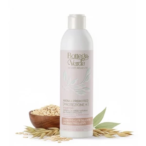 Bottega Verde - Avena e Prebiotico - Sampon - segíti a fejbőr természetes védekezőképességének fokozását - Tenuta Massaini zabtejével és Biolin Prebiotikummal (250 ml) - érzékeny hajra vagy fejbőrre - gyakori használat