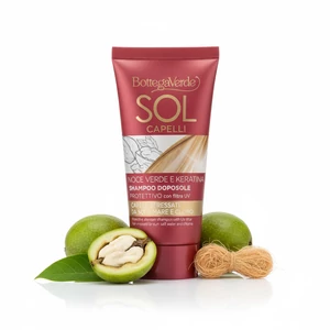 Bottega Verde - Sol Capelli - Zöld dió és keratin sampon - (Minisize - 40 ml) - napozás utáni sampon Bottega Verde - Sol Capelli - Zöld dió és keratin sampon - (Minisize - 40 ml) - napozás utáni sampon