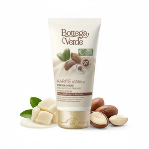 Bottega Verde - Karitè d'Africa - Kézkrém - Hidratáló és tápláló - Shea vajjal (75 ml) - Normál vagy száraz bőrre