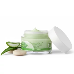 Bottega Verde - Aloe - 24 órás arckrém gél - hidratáló, nyugtató és mattító - 30% bio Aloe lével (50 ml) - kombinált bőrre
