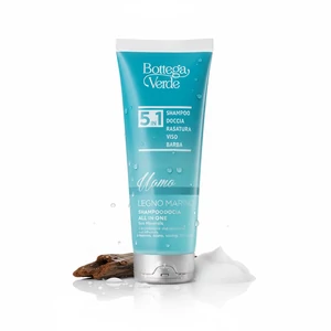 Bottega Verde -UOMO - Legno Marino - 5 az 1-ben sampon és tusfürdő ásványi anyagokkal (200 ml) - sampon, zuhany, borotválkozás, arc, szakáll Bottega Verde -UOMO - Legno Marino - 5 az 1-ben sampon és tusfürdő ásványi anyagokkal (200 ml) - sampon, zuhany, borotválkozás, arc, szakáll