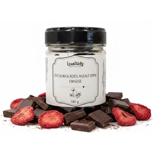 Ízműhely Manufaktúra - Étcsokoládés aszalt eper drazsé 140g