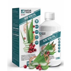 Natur Tanya® ALOE VERA ITAL TŐZEGÁFONYÁS, ERDEI GYÜMÖLCSÖS – Független, akkreditált laborral igazolt acemannán tartalommal 1000 ml Natur Tanya® ALOE VERA ITAL TŐZEGÁFONYÁS, ERDEI GYÜMÖLCSÖS – Független, akkreditált laborral igazolt acemannán tartalommal 1000 ml