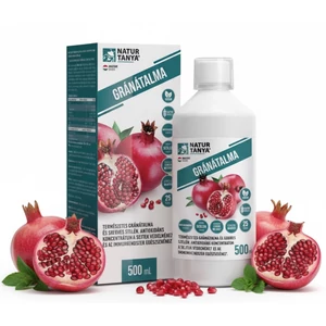 Natur Tanya® 100% gránátalma koncentrátum - antioxidáns ital gránátalma gyümölcs, héj és mag préseléséből, organikus szelénnel. Sejtvédelem és immunrendszer egészség 500 ml Natur Tanya® 100% gránátalma koncentrátum - antioxidáns ital gránátalma gyümölcs, héj és mag préseléséből, organikus szelénnel. Sejtvédelem és immunrendszer egészség 500 ml