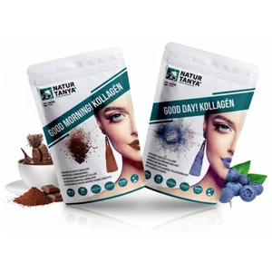 Natur Tanya® Kollagén csomag (cappuccino és áfonya ízű - hal és marha kollagén peptidek, biotin, C-vitamin és cink-biszglicinát) Natur Tanya® Kollagén csomag (cappuccino és áfonya ízű - hal és marha kollagén peptidek, biotin, C-vitamin és cink-biszglicinát)