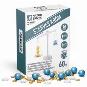 Natur Tanya® SZERVES KRÓM - Jól felszívódó króm, az egészséges vércukorszint fenntartásához és a testsúlycsökkentő étrend támogatásához 60 db Natur Tanya® SZERVES KRÓM - Jól felszívódó króm, az egészséges vércukorszint fenntartásához és a testsúlycsökkentő étrend támogatásához 60 db