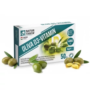 Ments meg! - Natur Tanya - OLIVA D3-vitamin - 4000 NE Quali®-D aktív D3-vitamin természetes extra szűz olívaolajban oldva 50 db Ments meg! - Natur Tanya - OLIVA D3-vitamin - 4000 NE Quali®-D aktív D3-vitamin természetes extra szűz olívaolajban oldva 50 db