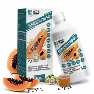 Natur Tanya® fermentált Papaya koncentrátum - Saccharomyces boulardii probiotikus élesztőgomba fermentációval 500ml Natur Tanya® fermentált Papaya koncentrátum - Saccharomyces boulardii probiotikus élesztőgomba fermentációval 500ml