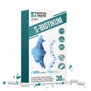 Natur Tanya® S-BIOTIKUM – Szabadalommal védett baktériumtörzs (lactis B420 HOWARU®), 10 milliárd élőflóra adagonként, szerves krómmal 30db Natur Tanya® S-BIOTIKUM – Szabadalommal védett baktériumtörzs (lactis B420 HOWARU®), 10 milliárd élőflóra adagonként, szerves krómmal 30db