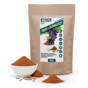 Natur Tanya® Prémium VÖRÖS SZŐLŐMAGLISZT – Adalékanyagmentes, 250 mikron szemcseméret 250g Natur Tanya® Prémium VÖRÖS SZŐLŐMAGLISZT – Adalékanyagmentes, 250 mikron szemcseméret 250g
