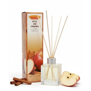 Bambuszpálcás illatosító alma és fahéj illat (120ml, Apple &amp; Cinnamon)