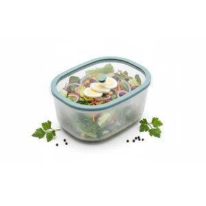 Status Fresko Polipropilén vákuumtároló edzett üveg tetővel (Menta 2,3 L)