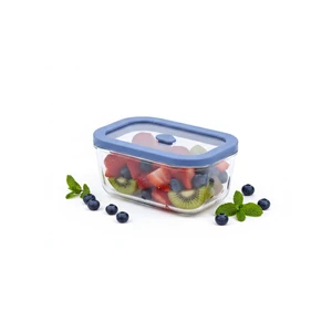 Status Viva boroszilikát üveg vákuumtároló edzett üveg tetővel ( Lila, 0,5l )