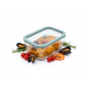 Status Viva boroszilikát üveg vákuumtároló edzett üveg tetővel ( Menta, 1,4 l )