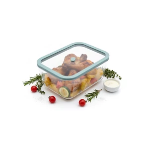 Status Viva boroszilikát üveg vákuumtároló edzett üveg tetővel ( Menta, 2,6 l )