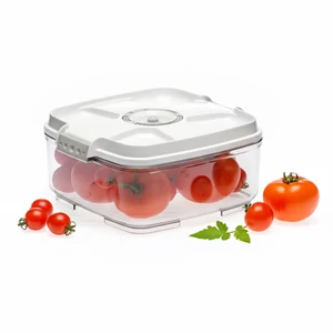 Vákuumtároló doboz, négyzet (Fehér, 2,0 L)