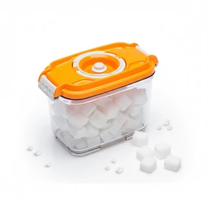 Vákuumtároló doboz, hasáb (narancs, 0,8 L) Vákuumtároló doboz, hasáb (narancs, 0,8 L)