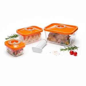 Üveg vákuumtároló doboz csomag (narancs) Üveg vákuumtároló doboz csomag (narancs)