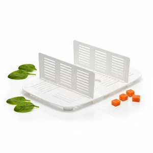 Csepegtető tálca elválasztó lapokkal 3,0 - 4,5 literes műanyag vákuumdobozhoz