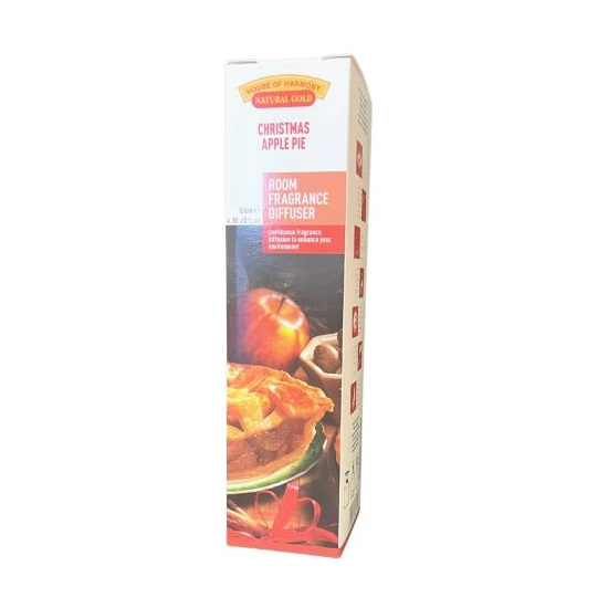 Bambuszpálcás illatosító karácsonyi almás pite illat (200ml, Christmas Apple Pie)