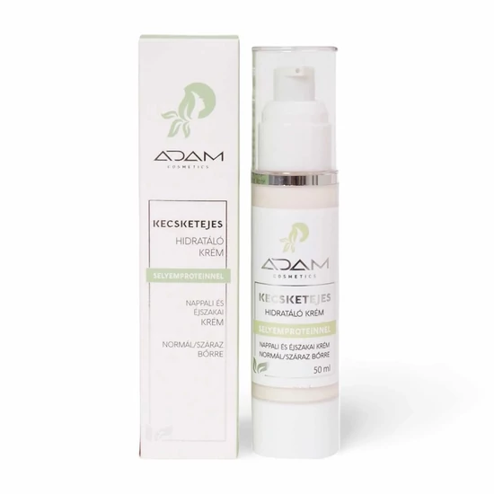 Adam Cosmetics - Kecsketejes hidratáló arckrém Selyemproteinnel (50ml)