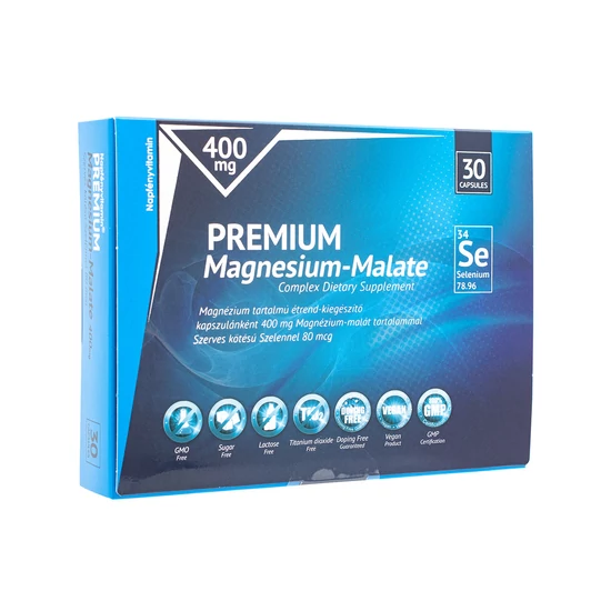 Napfényvitamin - Prémium Magnézium-malát 400 mg szerves kötésű szelénnel 80 mcg