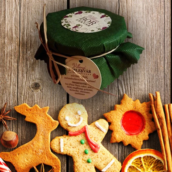 Borlekvár Manufaktúra- Vörösboros mézeskalács fűszerezésű Villányi Borlekvár 250ml