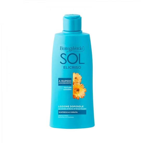 Bottega Verde -SOL Elicriso - Napozás utáni testápoló - frissít és hidratál - Tenuta Massaini Helichrysum kivonattal (200 ml) - Könnyű textúra - Gyorsan beszívódó - Frissít és hidratál