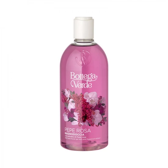Bottega Verde - Pepe Rosa - Tusfürdő hab rózsaszín bors kivonattal (400 ml)