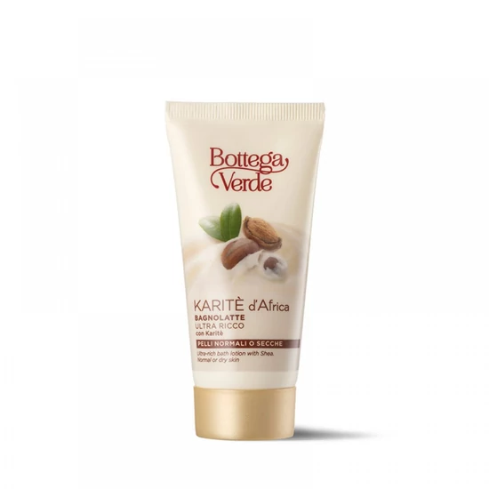 Bottega Verde - Karitè d'Africa - Ultra gazdag tusfürdő krém shea kivonattal (Minisize - 50 ml) - Normál vagy száraz bőrre
