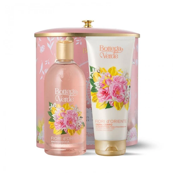 Bottega Verde - Fiori d'Oriente ajándékcsomag - fém dobozban
