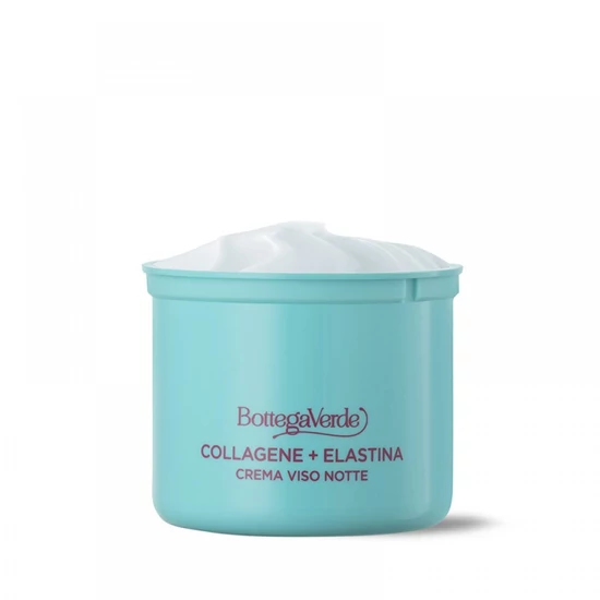 Bottega Verde - Collagene+Elastina - Éjszakai arckrém (50 ml) - minden bőrtípusra - utántöltő tégely