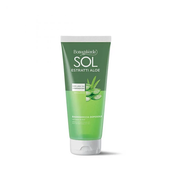 Bottega Verde - SOL Estratti Aloe - Napozás utáni tusfürdő - meghosszabbítja a barnulást - aloe kivonattal 200ml