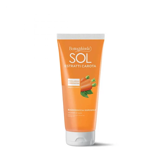 Bottega Verde - SOL Estratti Carota - Napozás utáni tusfürdő - meghosszabbítja a barnulást - sárgarépa kivonattal 200ml