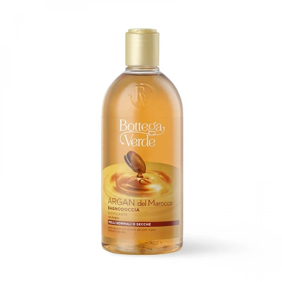 Bottega Verde - Argan del Marocco - Tusfürdő - selymesítő - argán olajjal (400 ml) - Normál vagy száraz bőrre