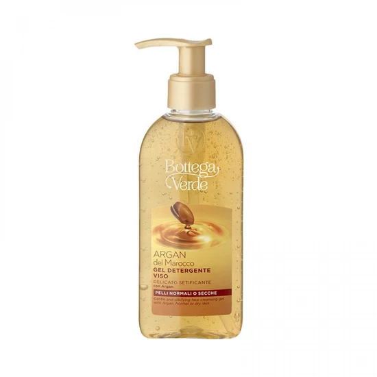 Bottega Verde - Argan del Marocco - Arctisztító gél - Gyengéd és selymesítő - Argannal (200 ml) - Normál vagy száraz bőrre