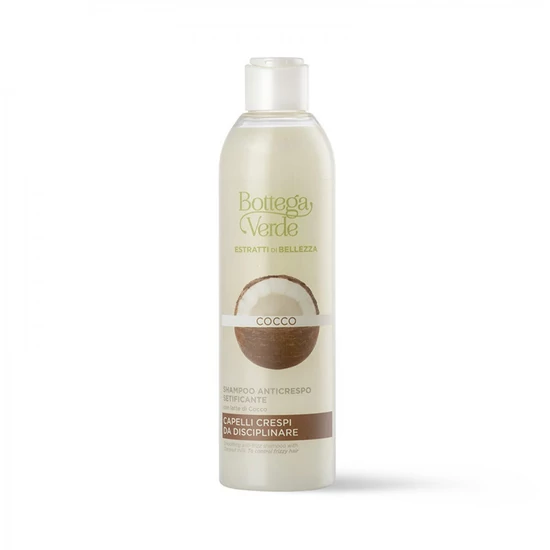 Bottega Verde - Estratti di bellezza - Göndörödés elleni sampon - Kókusztejjel (250 ml) - A göndörödő haj szabályozására