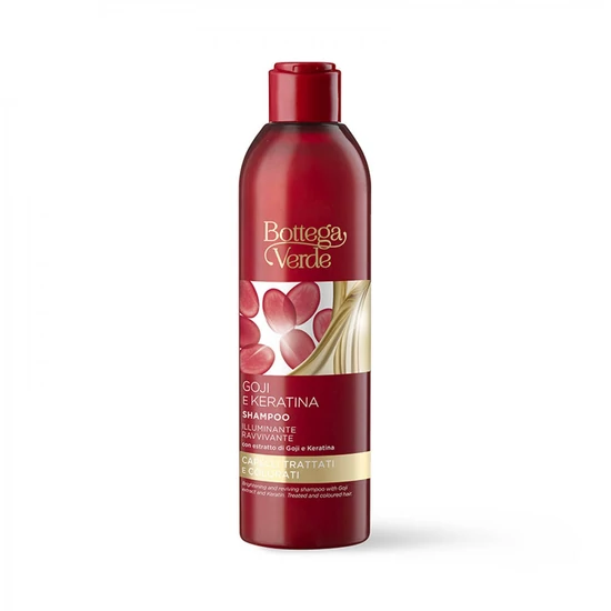 Bottega Verde - Goji e Keratina - Sampon - Goji bogyó kivonattal és keratinnal (250 ml) - kezelt és festett haj
