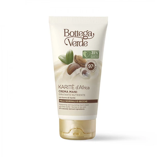 Bottega Verde - Karitè d'Africa - Kézkrém - Hidratáló és tápláló - Shea vajjal (75 ml) - Normál vagy száraz bőrre