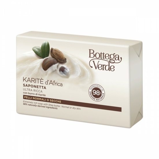 Bottega Verde - Karitè d'Africa - Rendkívül gazdag szappan shea vajjal (150 g) - normál vagy száraz bőrre